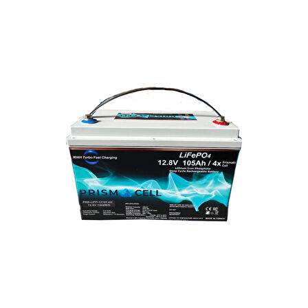 12.8 Volt 105 Amper Lifepo4 akü
