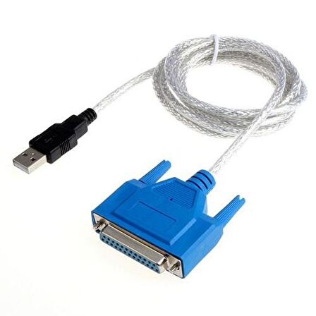 USB 2.0 to 25 Pin paralel LPT DB25 dişi Yazıcı kablosu 1.3m