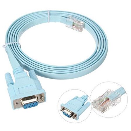 RS232 to RJ45 DB9 cisco konsol kablosu