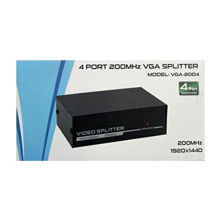 vga 4 port çoğaltıcı 1 kasa 4 monitör 200 mhz VGA splitter