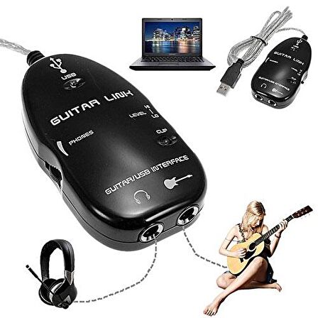 usb gitar link kablo gitarınızı pc'ye bağlayın kayıt yapın