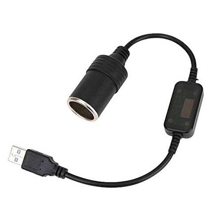 usb 2.0 5v 2A to 12v 800mA dişi oto çakmaklık çevirici