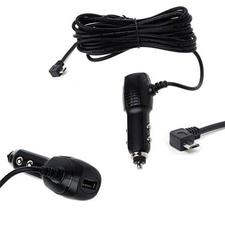 mikro usb araç şarj adaptörü 5v 2A Navigasyon DVR/GPS L tipi 