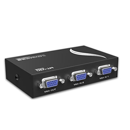 VGA 2 port anahtarlı switch 2 kasa 1 mönitör