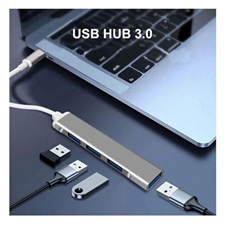 type c to usb 3.0 4 port hub type c 3.1 4 port usb çoklayıcı