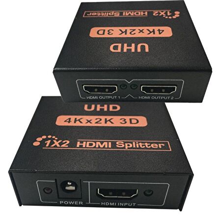 hdmı splitter 1 giriş 2 çıkış 2K 4K UHD 3D hdmı splitter