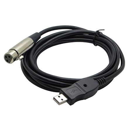 usb 2.0 to xlr dişi mikrofon kablosu usb xlr mikrofon kablosu