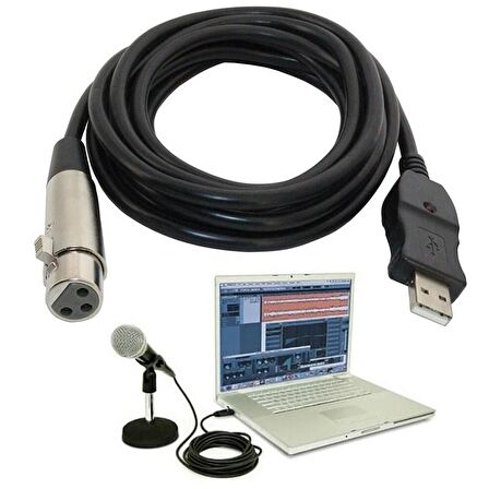 usb 2.0 to xlr dişi mikrofon kablosu usb xlr mikrofon kablosu