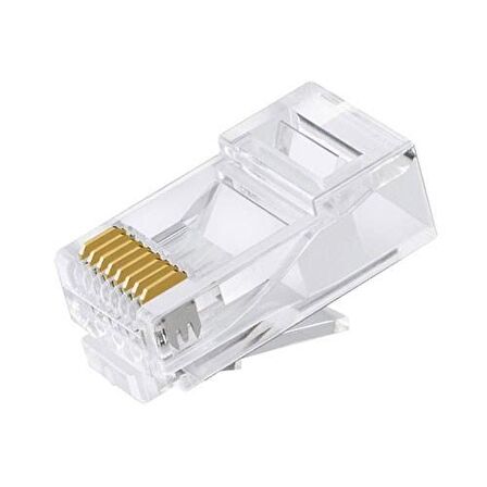 RJ45 CAT5/CAT5e ethernet konnektör soketi (100 adet)