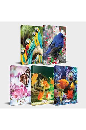 Sevimli Hayvanlar Defter Seti 5'Li V1