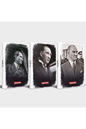 Tarihsiz Atatürk Defter 3'Lü Set V4