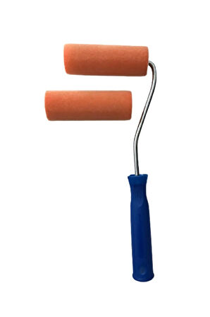 Iz Bırakmayan Kadife Kaplı Rulo Set + 2 Adet Kadife Kaplı Rulo 10 Cm + Rulo Sapı 27 Cm