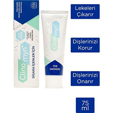 Clinomyn Sigara İçenler İçin Diş Macunu 75 ml x 2 adet