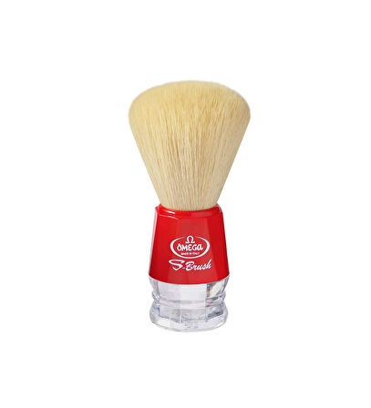 Omega S-Brush 10018 Sentetik Sakal Tıraş Fırçası Kırmızı