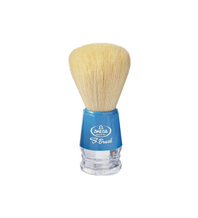 Omega S-Brush 10018 Sentetik Sakal Tıraş Fırçası Mavi