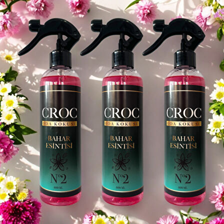 Croc Oda Kokusu No:2 Bahar Esintisi 3 x 400ml Sprey Şişe