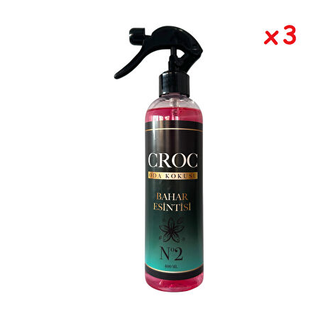 Croc Oda Kokusu No:2 Bahar Esintisi 3 x 400ml Sprey Şişe