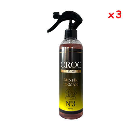 Croc Oda Kokusu No:3 Mistik Orman 3 x 400ml Sprey Şişe