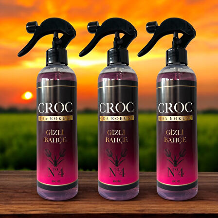 Croc Oda Kokusu No:4 Gizli Bahçe 3 x 400ml Sprey Şişe