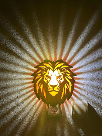 ASLAN FİGÜRLÜ GECE LAMBASI
