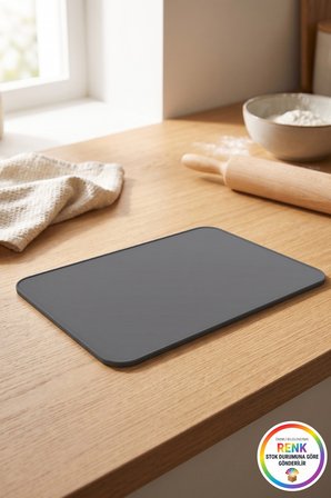 Silikon Pişirme Matı Fırın Tepsisi Kaymaz Kurabiye Pişirme Kağıdı Alternatifi 40x30 cm Çok Renkli