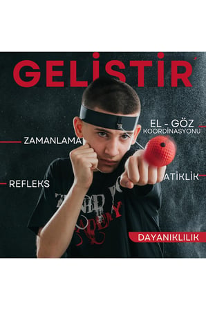 Boks Refleks Topu Seti – Ayarlanabilir Kafa Bandı, Koordinasyon ve Refleks Antrenmanı