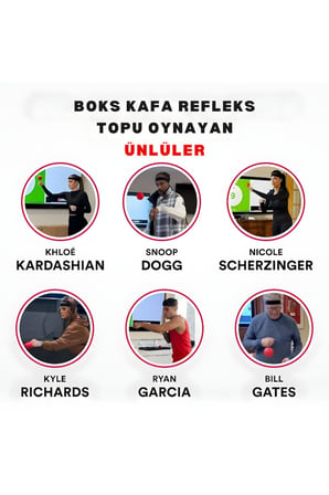 Boks Refleks Topu Seti – Ayarlanabilir Kafa Bandı, Koordinasyon ve Refleks Antrenmanı