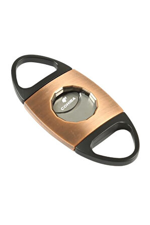 Cohiba Bronz-Siyah Desenli Metal Puro Makası Kesici