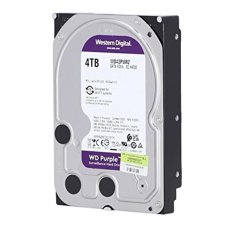 Western Digital WD Purple WD43PURZ Sata 3.0 5400 RPM 3.5 inç 4 TB Harddisk