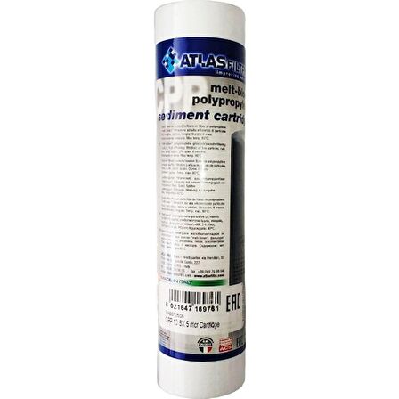 Atlas Su Arıtma Filtresi 10" 5 Mikron Sediment Filtre