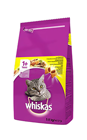 Whiskas Tavuklu ve Sebzeli 3.8 kg Yetişkin Kuru Kedi Maması