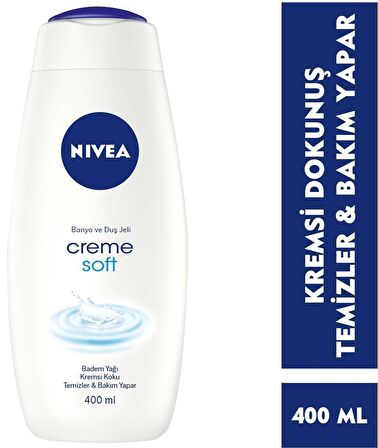 Nivea Creme Soft Nemlendirici Tüm Ciltler İçin Kalıcı Kokulu Duş Jeli 400 ml