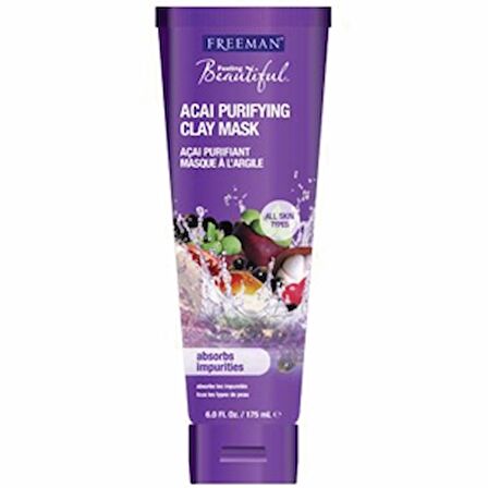 Freeman Acai Clay Mask Mega 8 Kompleksli Kil Maskesi 150 gr