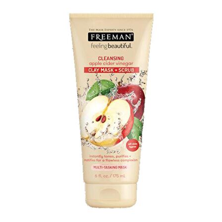 Freeman Elma Sirkeli Köpüklü Kil Maske + Scrub 175ML