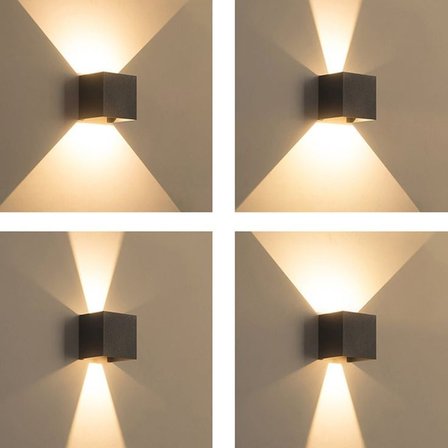 10 Watt Dekoratif Led Aplik, Ayarlanabilen Işık Açılı Aplik, Bahçe Armatürü, Villa, Bungalov Apliği