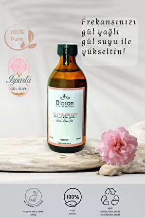 Gül Yağlı Gül Suyu Aydınlatıcı ve Gözenek Sıkılaştırıcı Tonik  200 ml