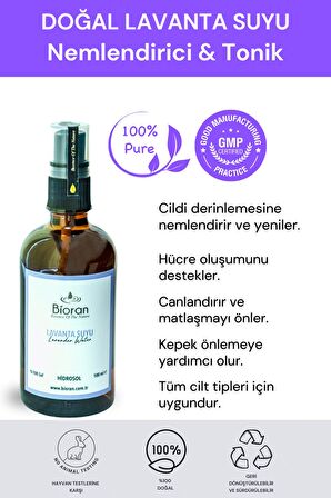 Lavanta Suyu Nemlendirici ve Antioksidan Sprey Tonik 100 ml