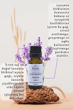 Lavanta Yağı % 100 Saf Bitkisel Uçucu Yağ 20 ml. (Lavender Essential Oil)