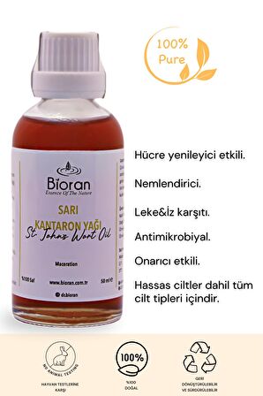 Sarı Kantaron Yağı %100 Saf Bitkisel Yağ 50 ml. (St John's Wort Oil)