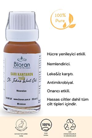 Sarı Kantaron Yağı %100 Saf Bitkisel Yağ 20ml. (St John's Wort Oil)