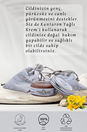 Kantaron Yağlı Yoğun Bakım Kremi 40 ml. %100 Doğal