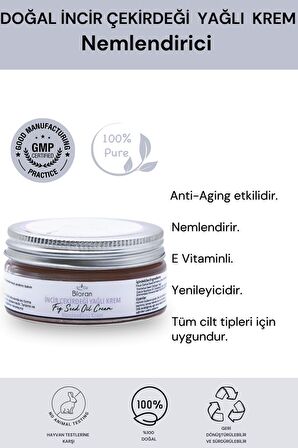 İncir Çekirdeği Yağlı Yoğun Bakım Kremi 40 ml. %100 Doğal