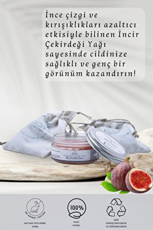 İncir Çekirdeği Yağlı Yoğun Bakım Kremi 40 ml. %100 Doğal