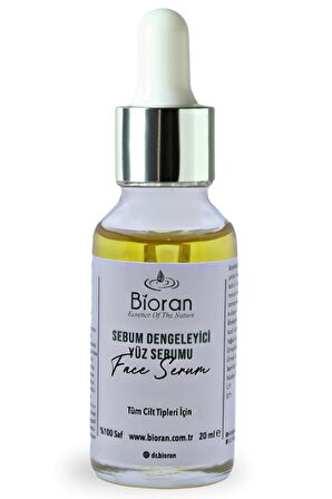 Sebum Dengeleyici Yüz Serumu %100 Saf ve Doğal İçerikli 20 ml.