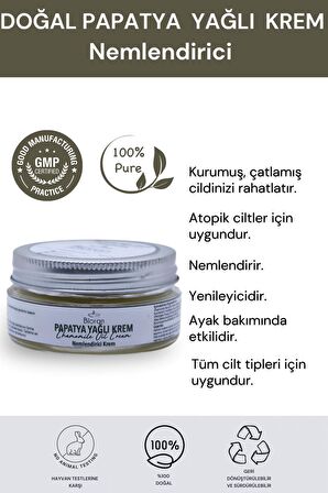 Papatya Yağlı  Yoğun Bakım Kremi 40 Ml. %100 Doğal Içerikli