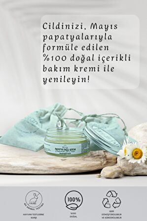 Papatya Yağlı  Yoğun Bakım Kremi 40 Ml. %100 Doğal Içerikli