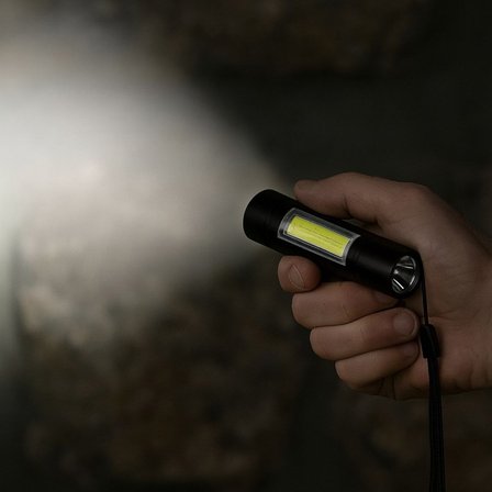 Roichil® Kutulu Mini El Feneri – Taşınabilir LED Kamp ve Acil Durum El Lambası Plastik Gövde