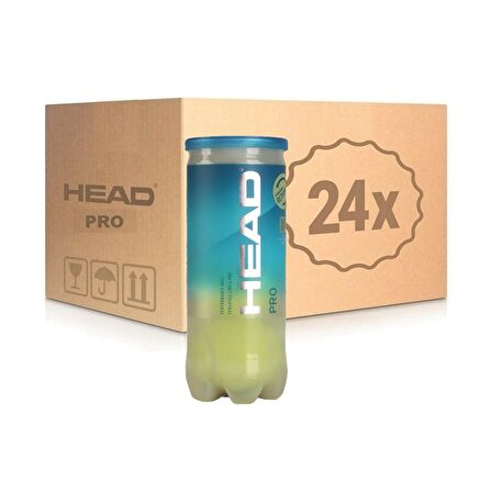 Head Pro Koli Tenis Topu - 3'lü 24 Kutu