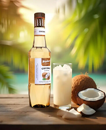 Saphori Hindistan Cevizi (Coconut) Aromalı Kokteyl Şurubu Hindistan Cevizi Şurubu 700 ML