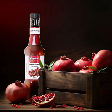 Saphori Nar Aromalı Kokteyl Şurubu Nar Şurubu 700 ML